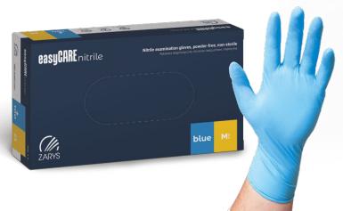 easyCARE nitrile Рукавички оглядові, нітрилові, без пудри, нестерильні, розмір S